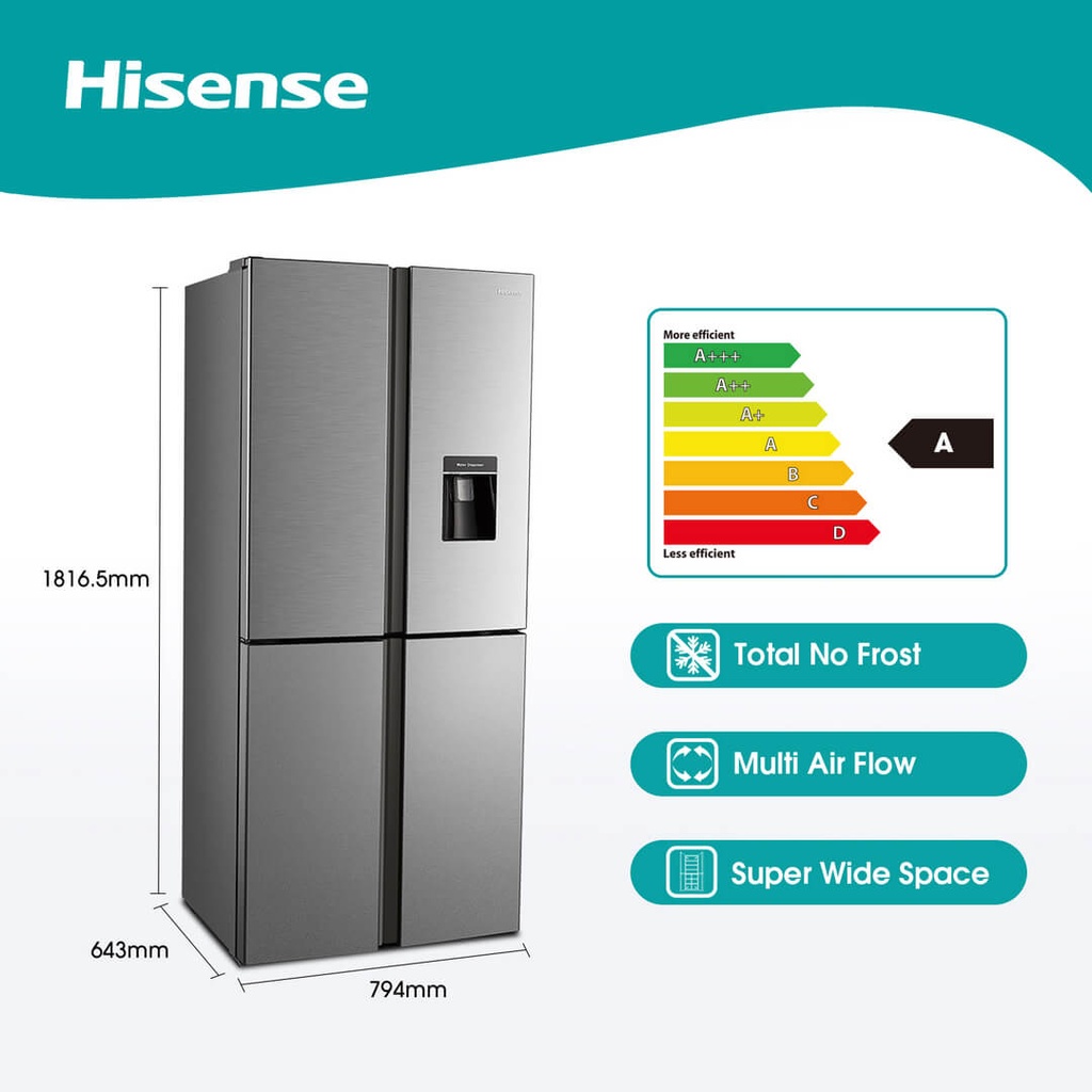 Hisense H520FI-WD | (Multi-Door) Refrigerator