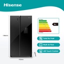 Hisense H670SMIA-WD Side by Side Refrigerator