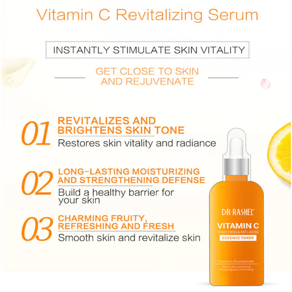 Dr. Rashel Vitamin C Brightening & Anti Aging Skin Care Series 5 Piece Set