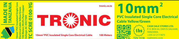 Tronic 10 mm Single Core Cable