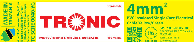 Tronic 4 mm Single Core Cable