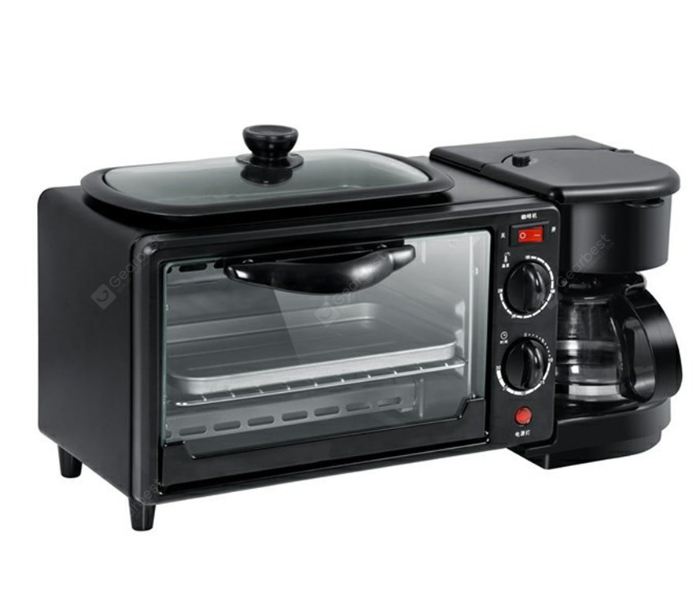 Olympia OE-1411 3 in1 Multifunction 1050W Breakfast Maker- Black