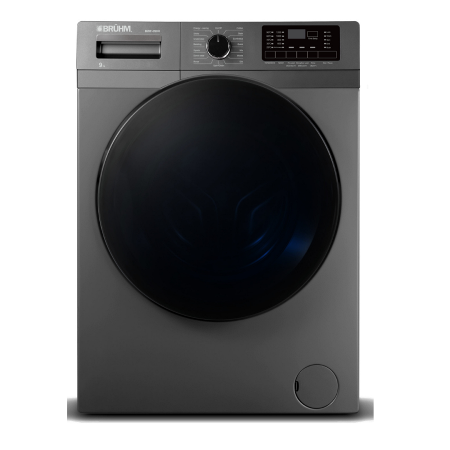 Bruhm Automatic Front Load Washing Machine 9Kg BWF-090H (Titanium)