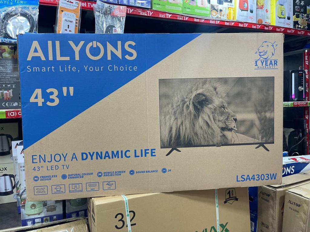 Ailyons 43" Smart Frameless TV