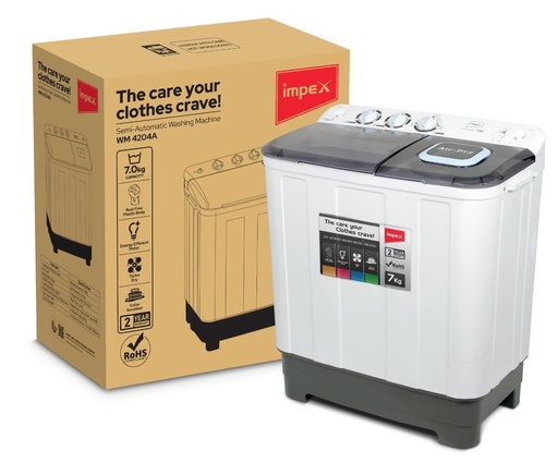 Impex Twin Tub Washing Machine 7Kg