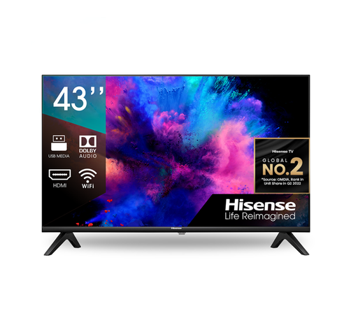 Hisense 43" A4G Full HD Smart TV with Digital Tuner & Dolby Digital