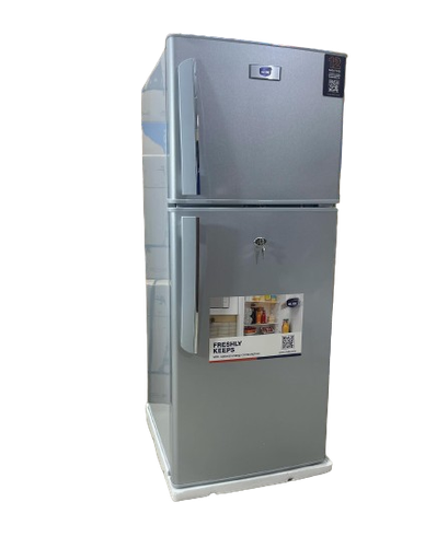 Mr UK Double Doors Refrigerator |UK54-128 Silver