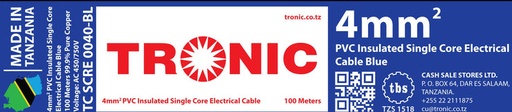 Tronic 4 mm Single Core Cable